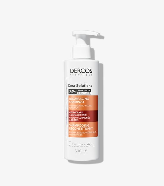 DERCOS SHAMPOOING RECONSTITUANT KERA-SOLUTIONS - CHEVEUX ABÎMÉS