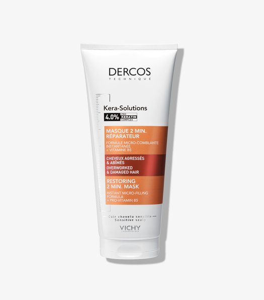 DERCOS MASQUE RÉPARATEUR 2 MIN KERA-SOLUTIONS - CHEVEUX ABÎMÉS