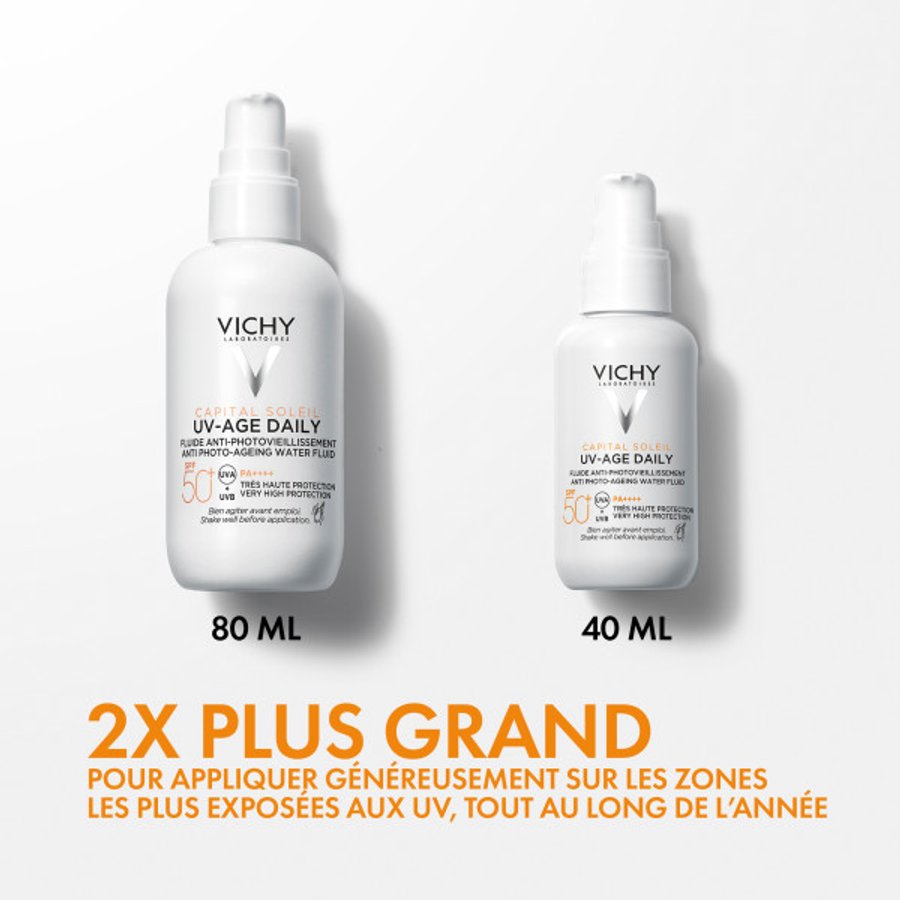 CAPITAL SOLEIL FLUIDE UV-AGE DAILY SPF 50+ MAXI FORMAT