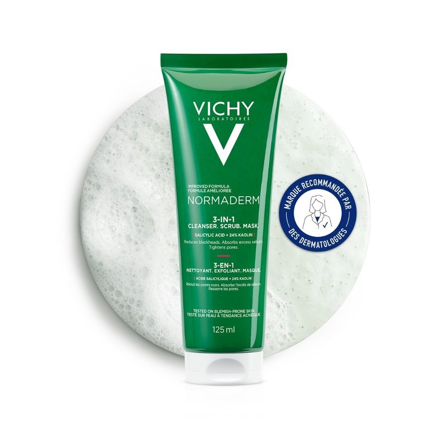NORMADERM GOMMAGE + NETTOYANT + MASQUE 3 EN 1