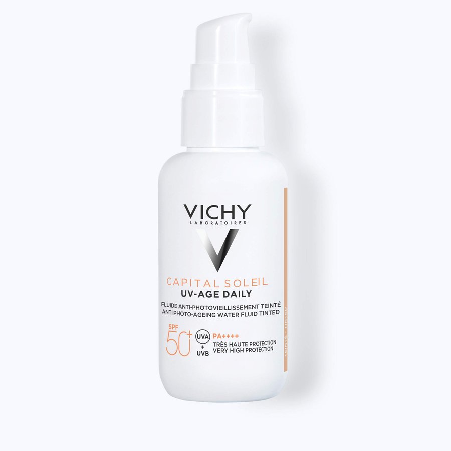 CAPITAL SOLEIL FLUIDE UV-AGE DAILY TEINTÉ LIGHT SPF 50+