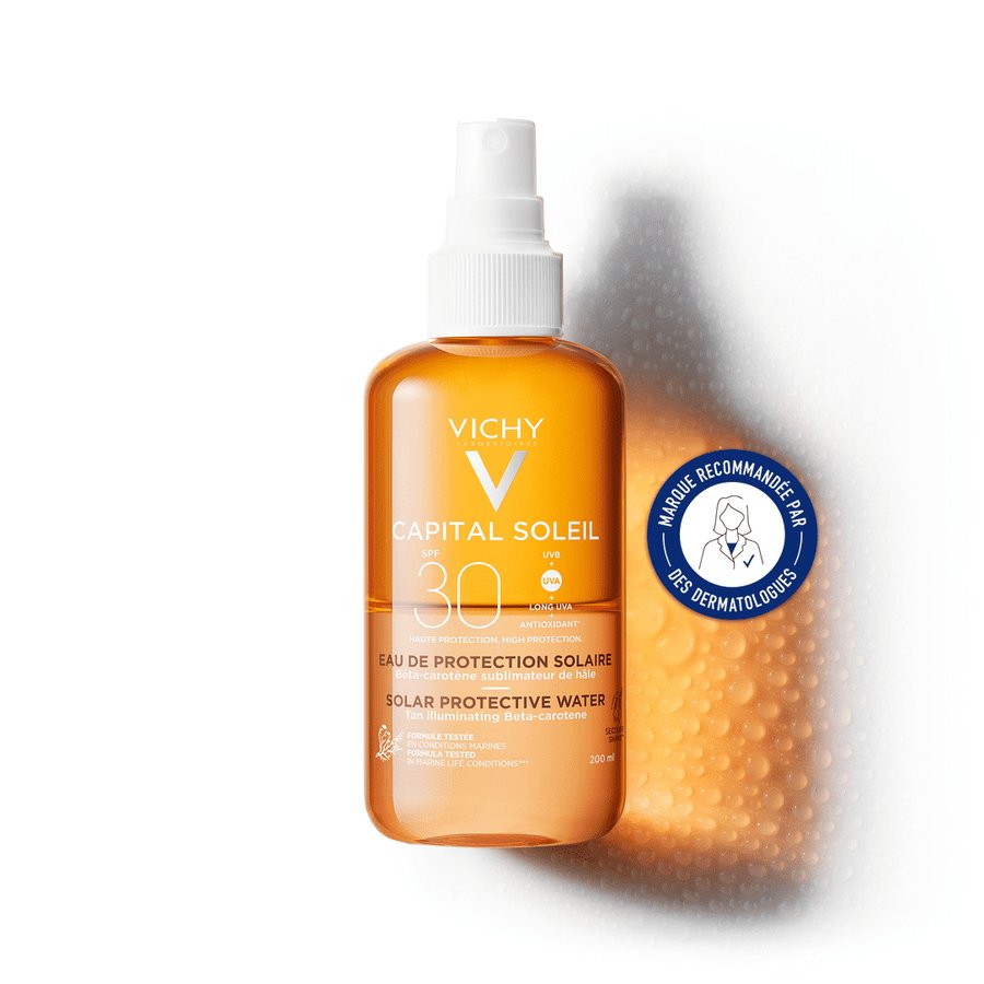 CAPITAL SOLEIL EAU DE PROTECTION SOLAIRE SPF 30 - HÂLE SUBLIMÉ