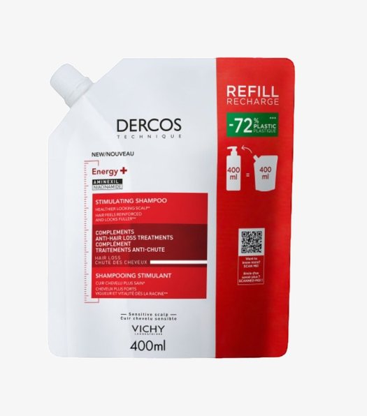 DERCOS SHAMPOOING ÉCO-RECHARGE ÉNERGISANT ANTI-CHUTE